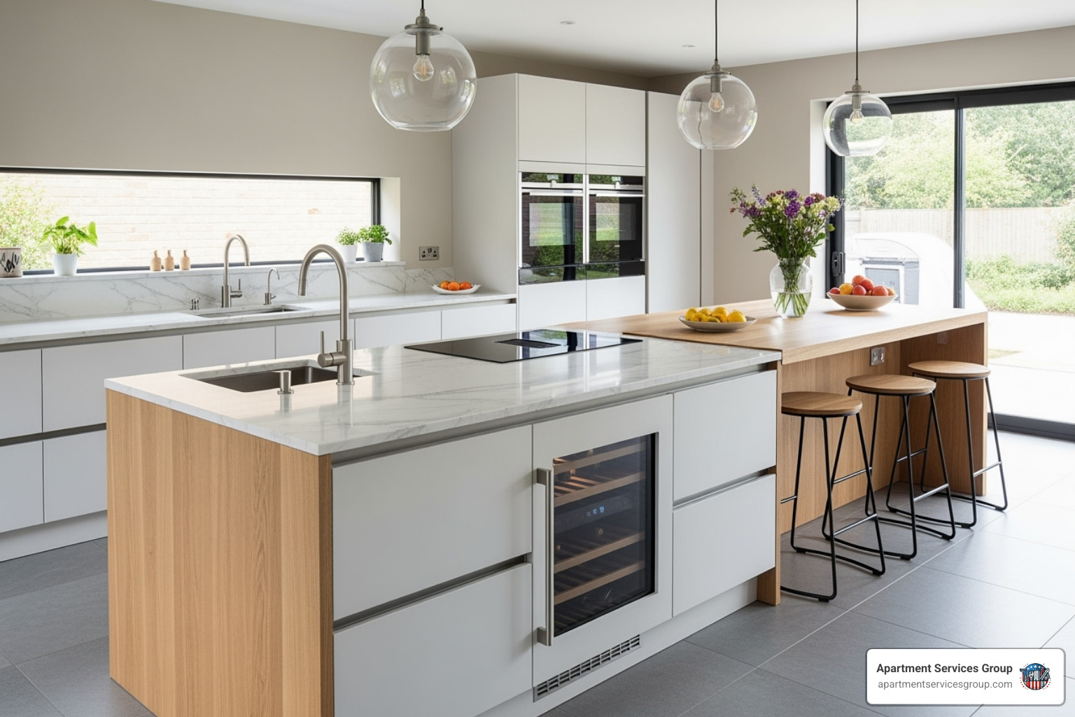 Kitchen island addition