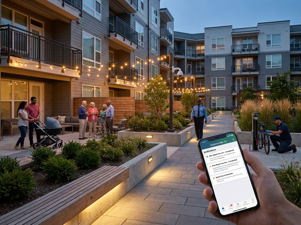 Security and patrol coordination for apartment communities