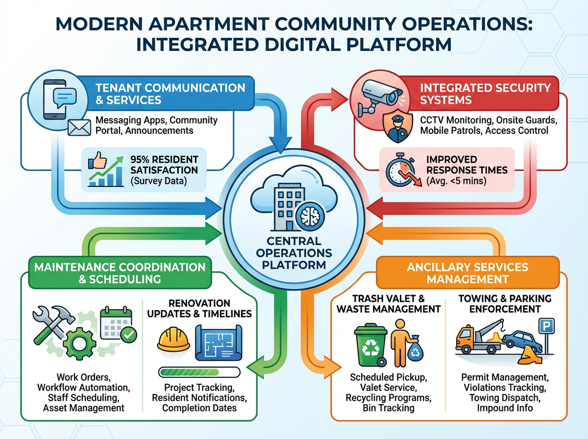 Centralized tenant communication tools for modern apartment communities