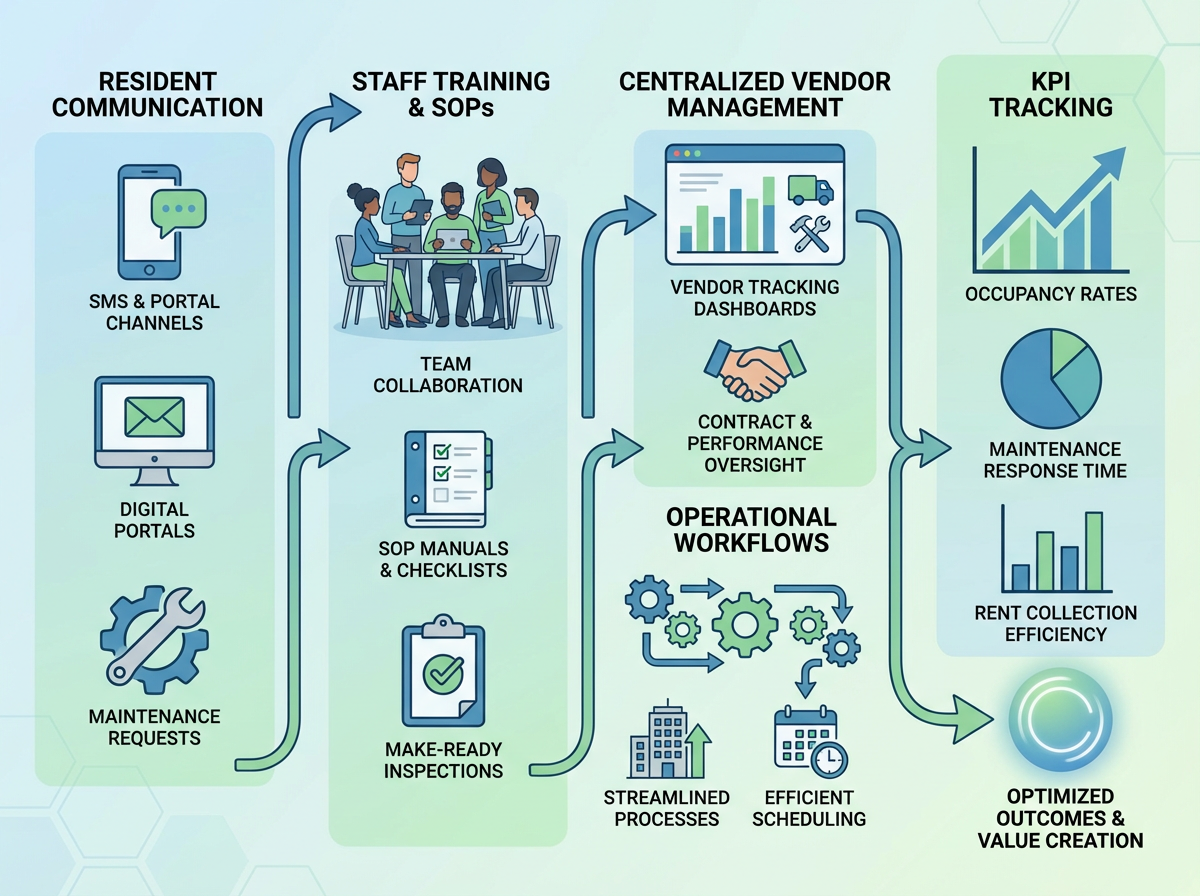 Digital resident communication tools for streamlined apartment operations