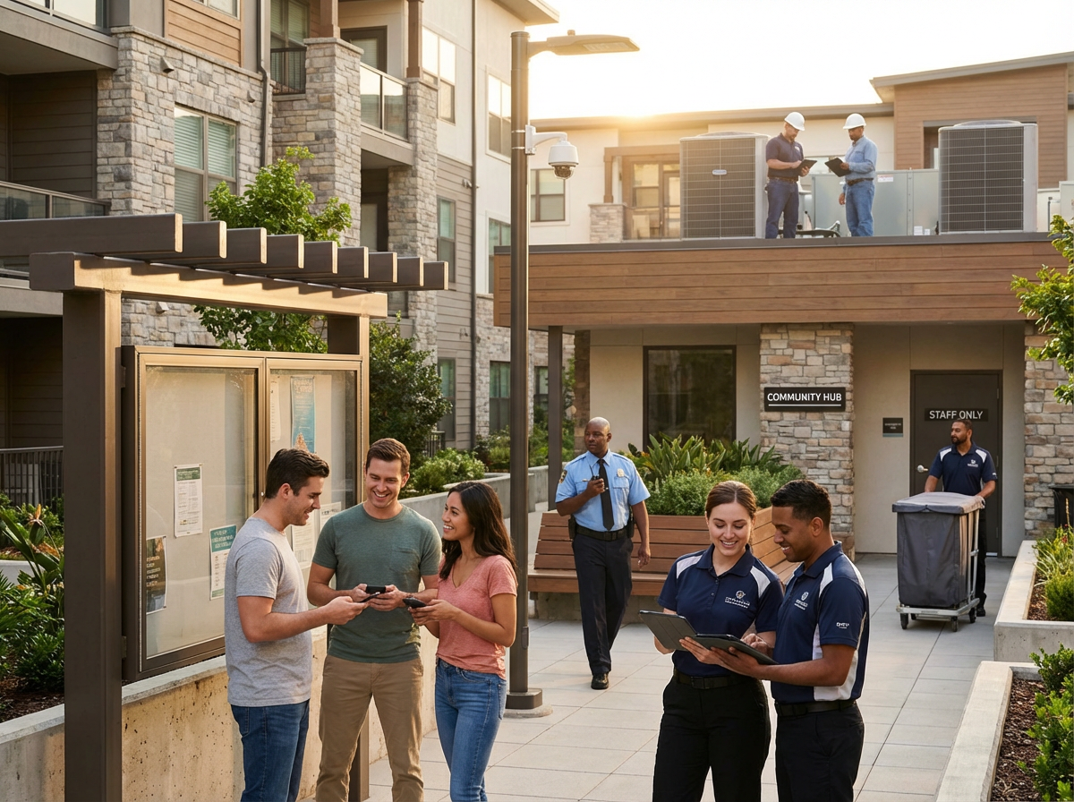 Improving Resident Experience and Operations Through Tenant Communication, Staff Training, and Coordinated On-Site Apartment Services 2 On-site apartment operations and maintenance teams coordinating tasks