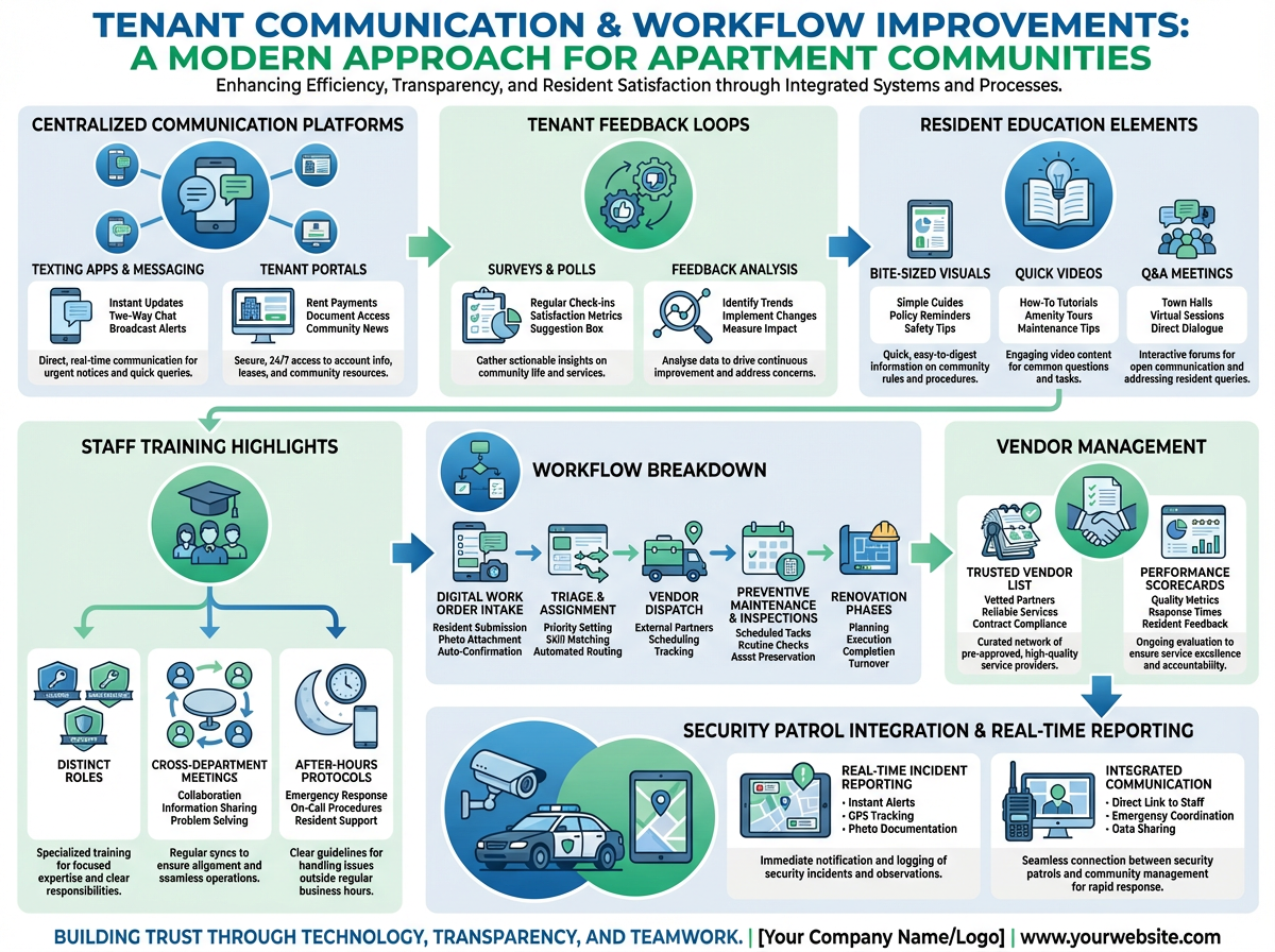 Digital tenant communication tools for apartment communities