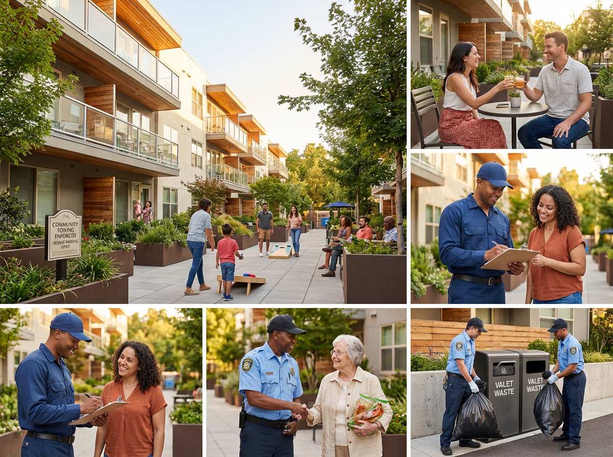 Centralized vendor management system for security, renovations, trash valet, and towing services